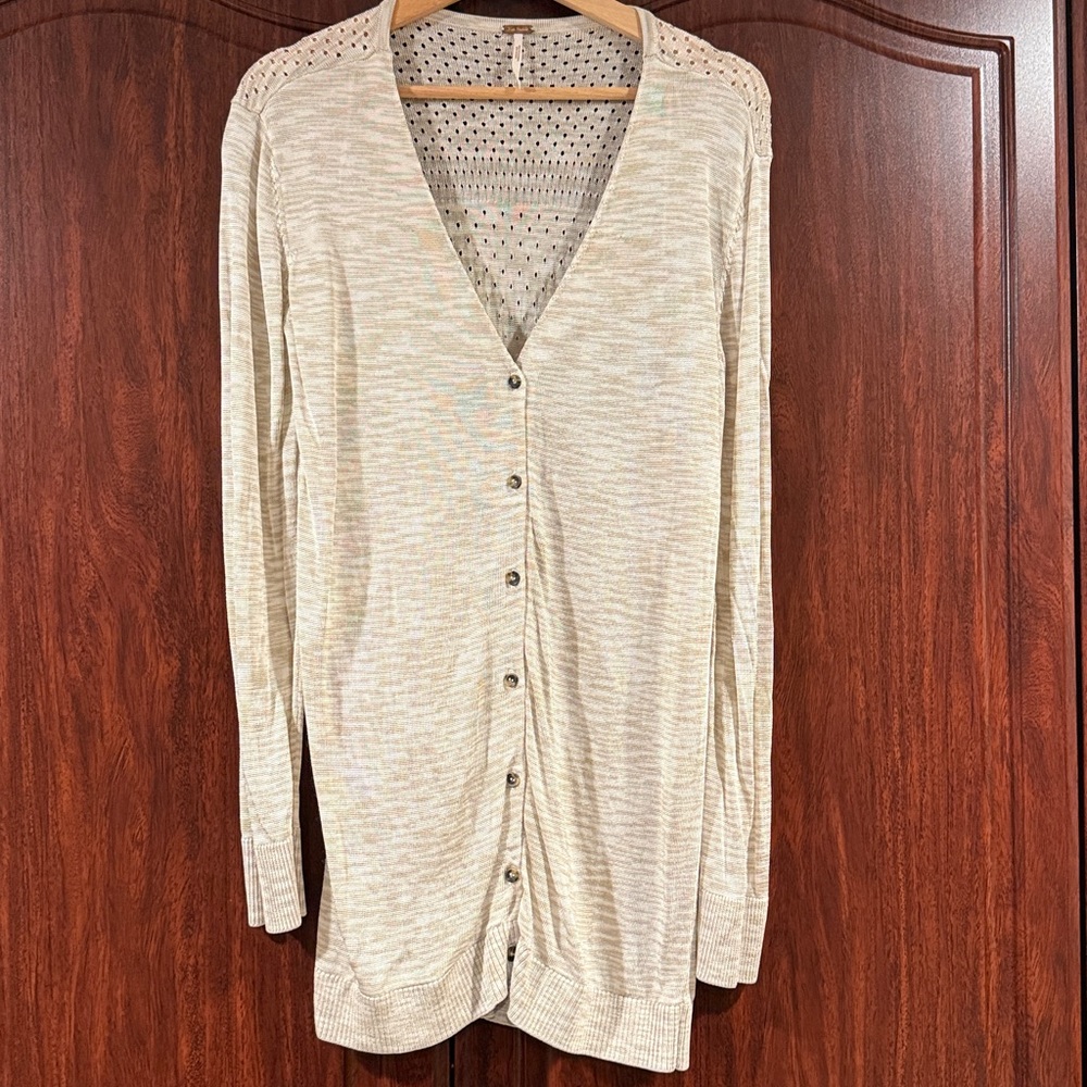 Free People Button Down Cardigan